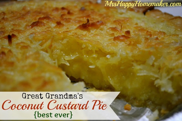 What are some good recipes for coconut pie?
