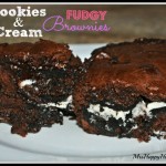 Fudgy Cookies & Cream Brownies - with Oreos!  These are the best brownies EVER!