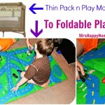 Turn an old Pack n Play mattress into a Foldable Play Mat!!