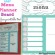Easy Menu Planner Board - with a free printable!