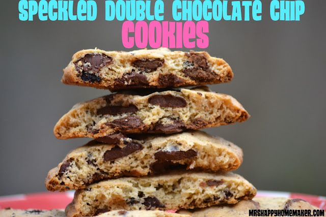 Speckled Double Chocolate Chip Cookies