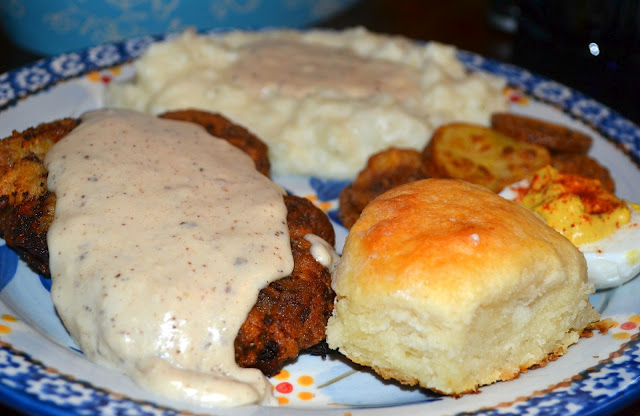 Chicken Fried Steak with White Gravy