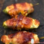 Bacon Wrapped Jalapeno Poppers - only 5 ingredients and they're so delicious! | MrsHappyHomemaker.com