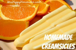 Homemade Creamsicles Orange Cream