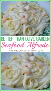Better than Olive Garden Seafood Alfredo