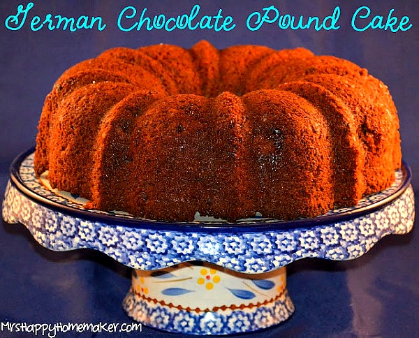 German Chocolate Pound Cake