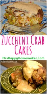 Homemade Zucchini Crab Cakes