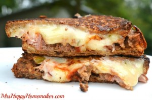 Leftover Meatloaf Grilled Cheese Sandwiches