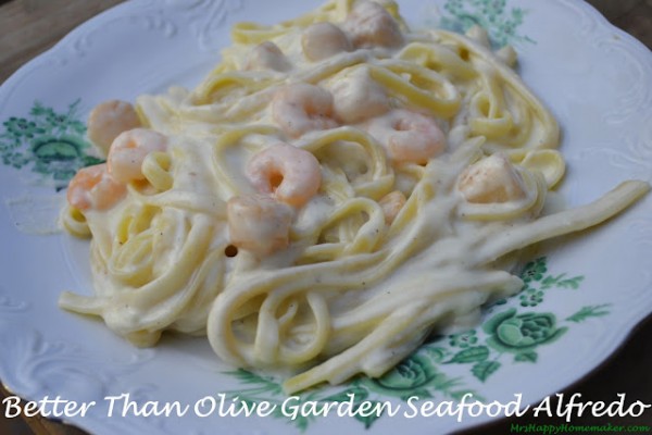 Better Than Olive Garden Seafood Alfredo