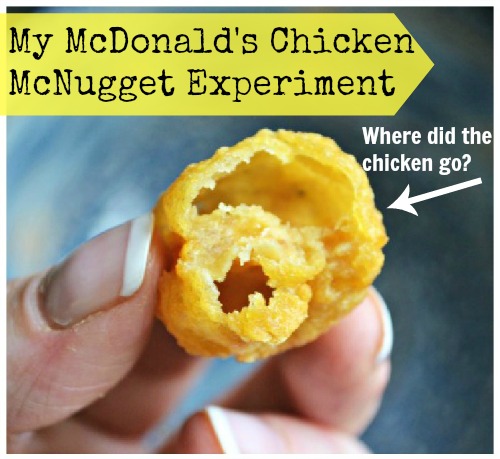 My Mcdonalds Chicken McNugget Experiment - where did the chicken go?