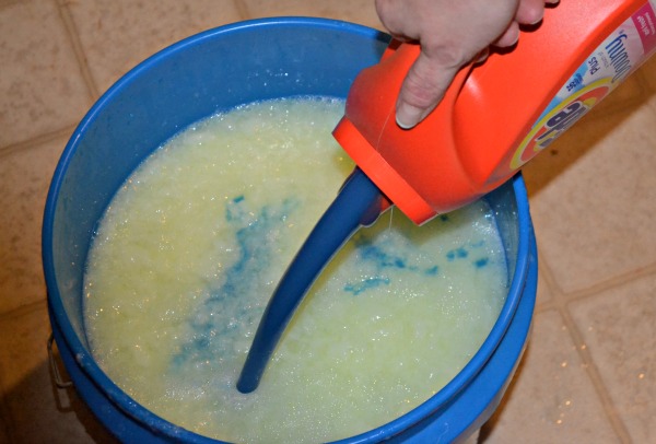 Homemade Liquid Laundry Detergent with
