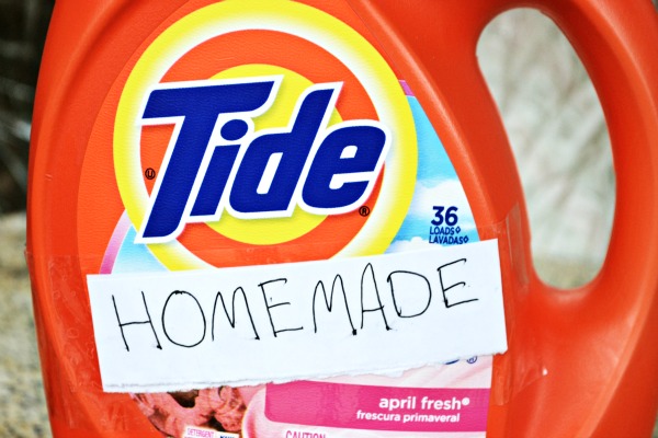 Homemade Liquid Laundry Detergent with the Power of TIDE!! HUGE Budget Saver for all the Tide lovers out there!!
