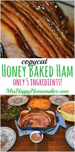 Copycat Honey Baked Ham, Only 5 Ingredients & it's SOOOO GOOD!! | MrsHappyHomemaker.com @MrsHappyHomemaker