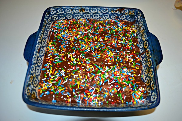 Birthday Cake Fudgy Brownies