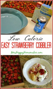 Low Calorie Strawberry Cobbler