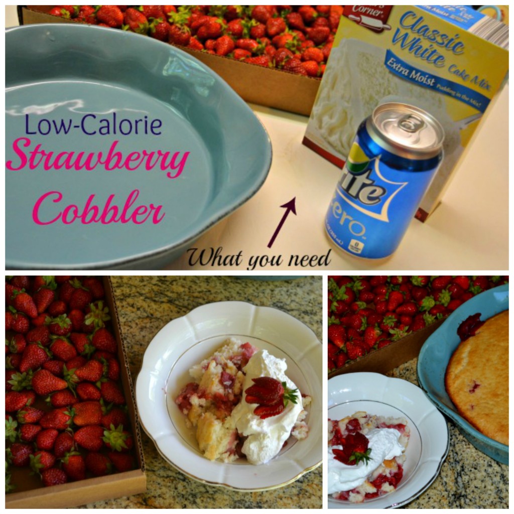 Low Calorie Strawberry Cobbler 