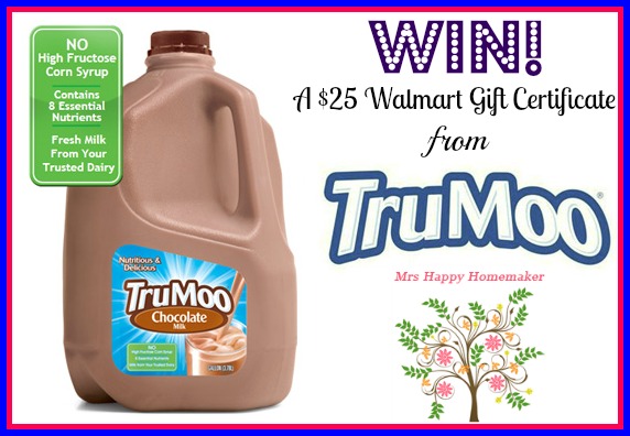 WIN a $25 WalMart GiftCard from TruMoo!!