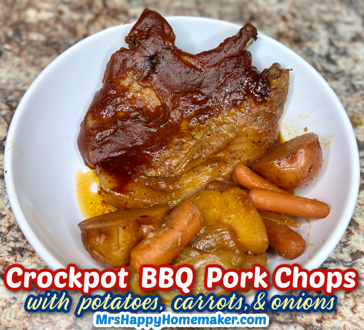 Crock-Pot BBQ Pork Chops with Vegetables