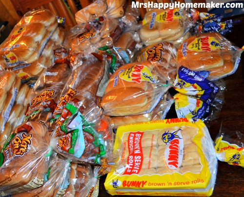 All this bread for $5!  See how I did it, no coupons required- and what I use it for!