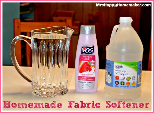 Homemade Fabric Softener - Mrs Happy