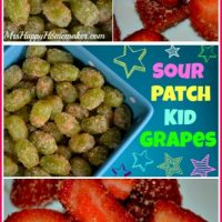 Sour Patch Kid Grapes and Skittles Strawberries