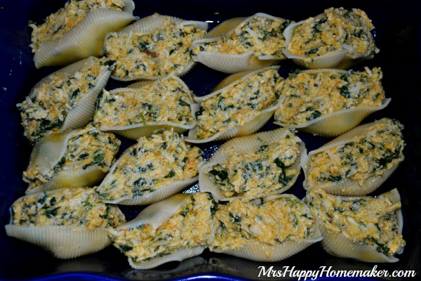 Butternut Squash & Spinach Stuffed Shells with Lemon Sage Butter Sauce