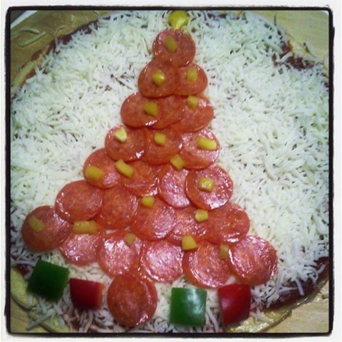 Christmas Tree Pizza