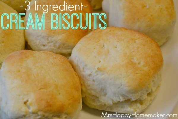 3 ingredient cream biscuits