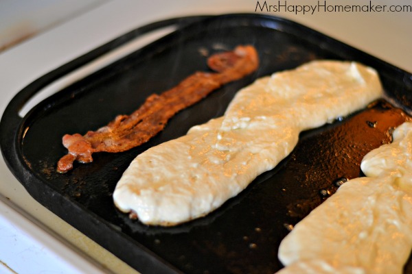 Bacon Stuffed Buttermilk Pancakes