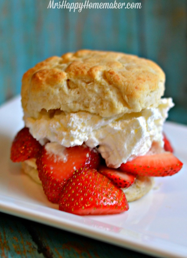 Strawberry Shortcake with cream biscuits