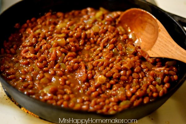 Quick Prosciutto Baked Beans