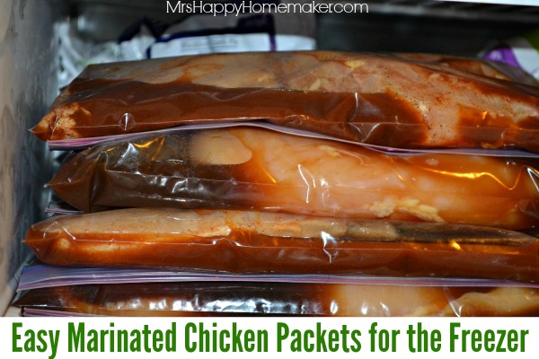 Easy Marinated Chicken Packets for the Freezer