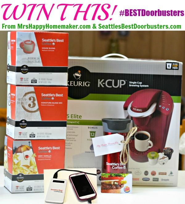 #WIN a Keurig & Seattle's Best #DOORBusters giveaway | MrsHappyHomemaker.com