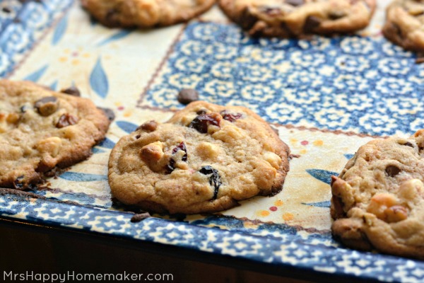 Cranberry Double Chocolate Chip Cookies