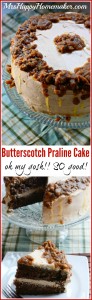Butterscotch Praline Cake