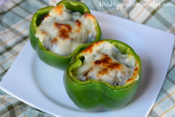 Philly Cheesesteak Stuffed Bell Peppers