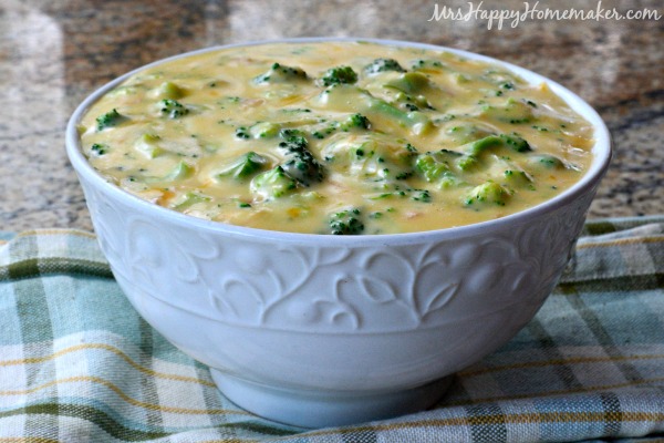 4 Ingredient Broccoli Cheese Soup