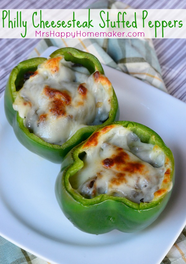 Philly Cheesesteak Bell Peppers