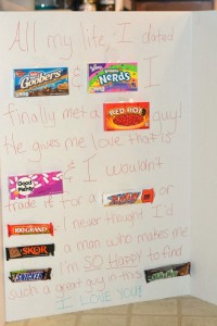 Super Sized Candy Card for Valentine's Day