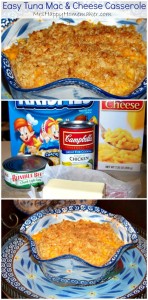 Easy Tuna Mac and Cheese Casserole - cheap, easy, and delicious!