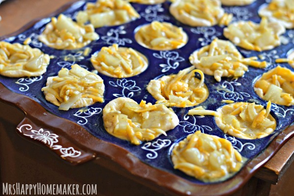 Easy Cheddar Onion Mini Biscuit Puffs
