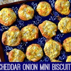 Cheddar Onion Mini Biscuit Puffs