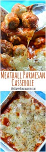 Meatball Parmesan Casserole - 5 Ingredients!