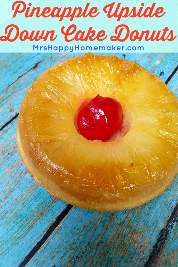 pineapple upside down cake donuts