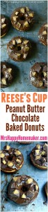 Reese's Cup Peanut Butter Chocolate Baked Donuts