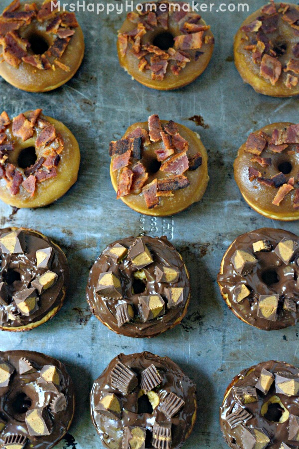 Reese's Cup Donuts & Maple Bacon Donuts
