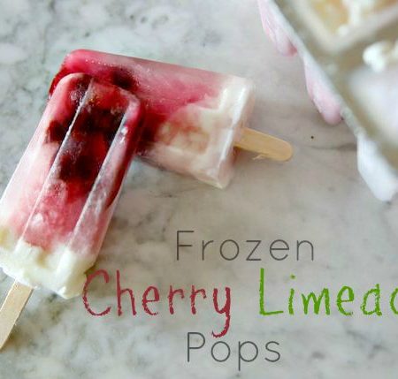 Frozen Cherry Limemade Pops