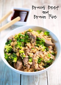 Broccoli Beef and Brown Rice