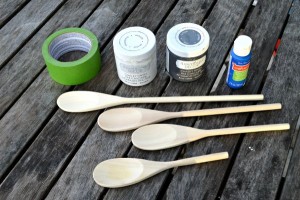 diy painted wooden spoons