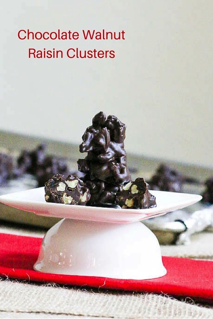 Chocolate Walnut Raisin Clusters